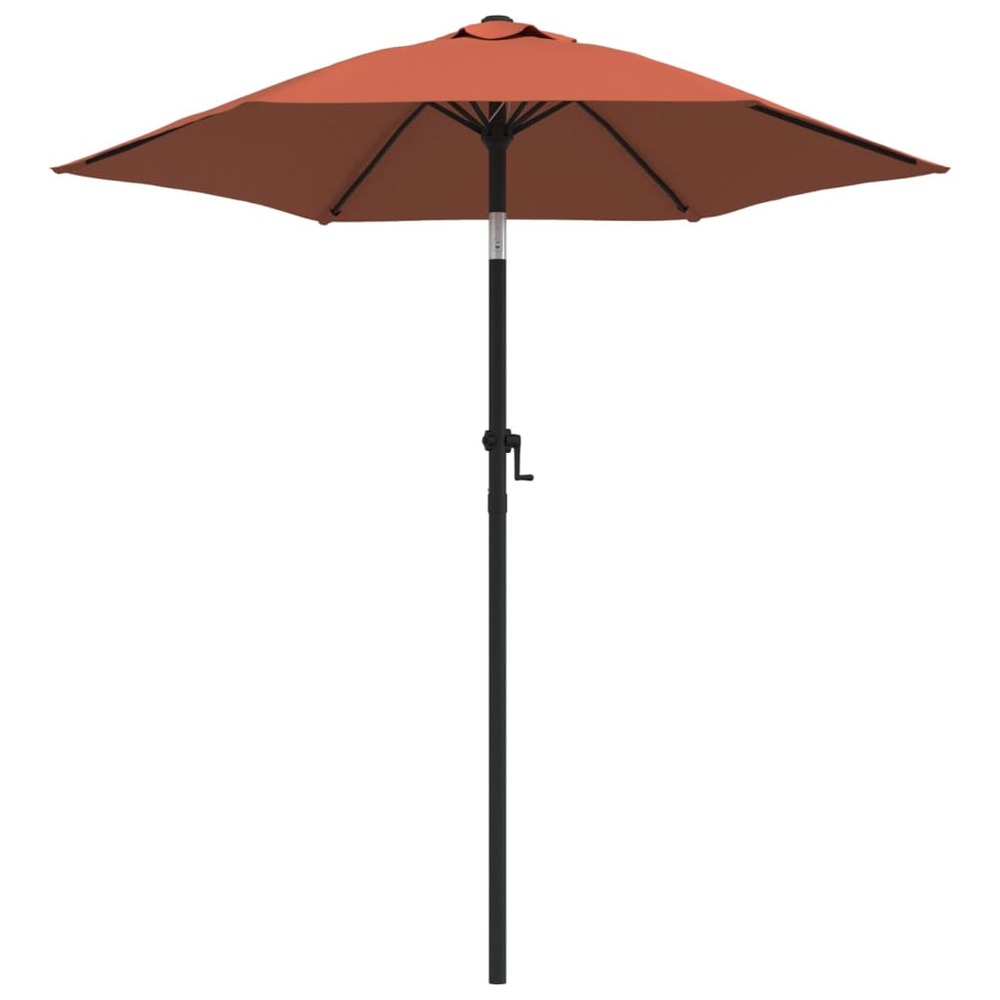 Parasol 200 x 211 cm aluminium terre cuite