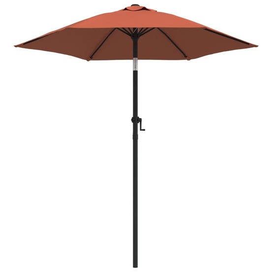 Parasol 200 x 211 cm aluminium terre cuite