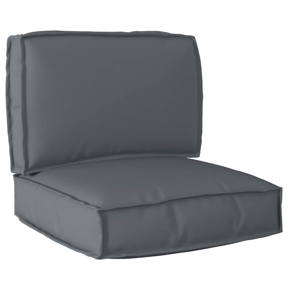 Set de coussins de palette tissu oxford anthracite