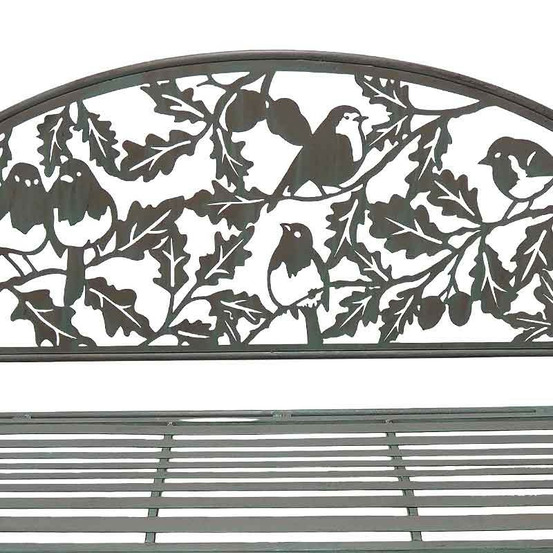 Banc de jardin fleuri 105x45x102