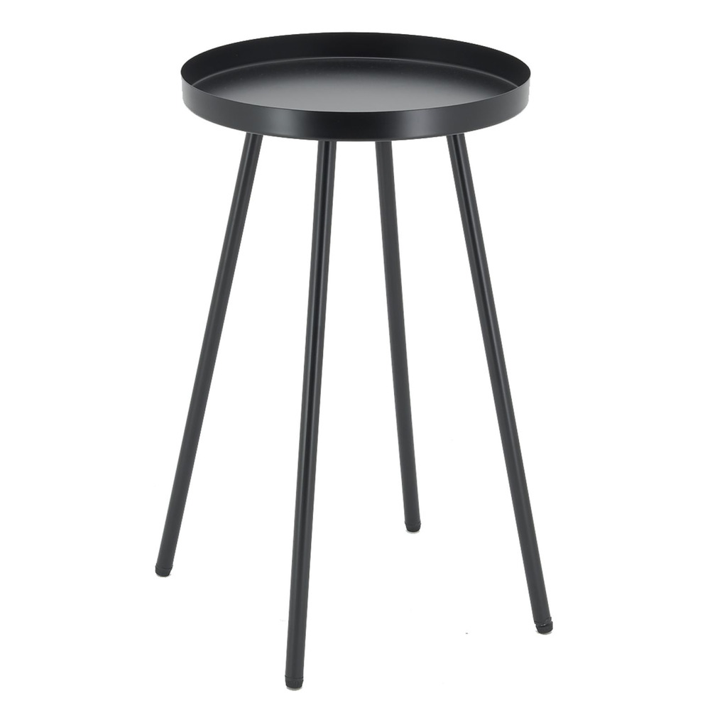 Table basse en métal ø 30 h 50 noir