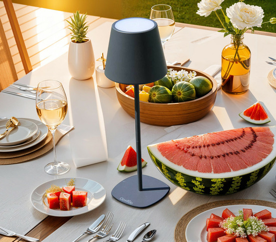 Lampe à poser 4 en 1 - gris anthracite - naoussa