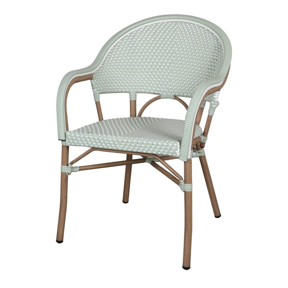 Chaise d’extérieur avec un style bistrot - modèle 048 - vert eau