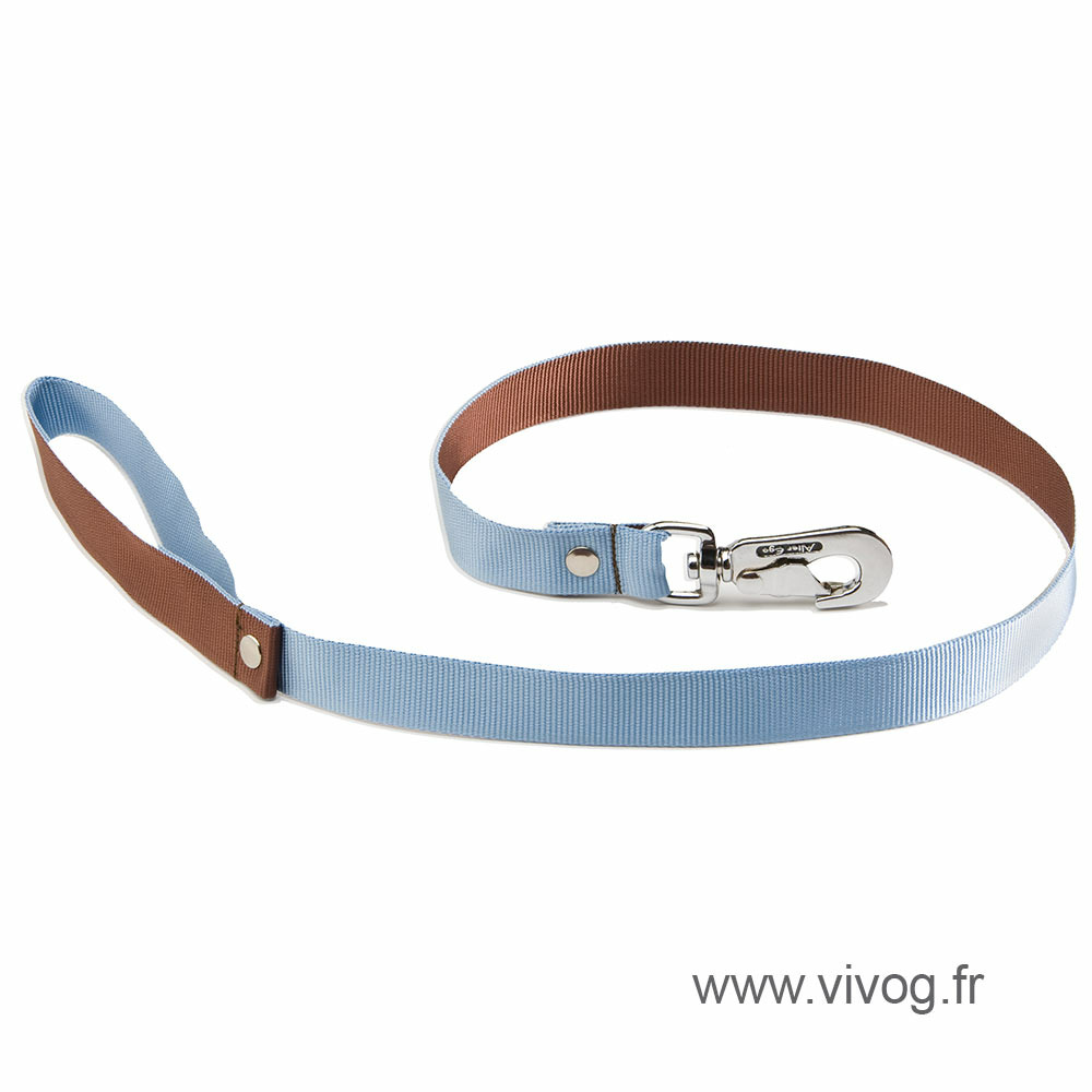 Alter ego - laisse pour chiens en nylon alter ego by martin sellier - collection bicolore - laisse courte & laisse longue au choix