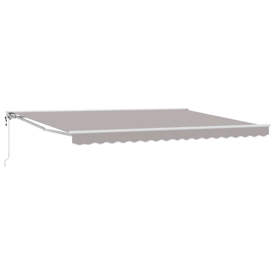 Auvent rétractable électrique gris clair 4 × 3 m