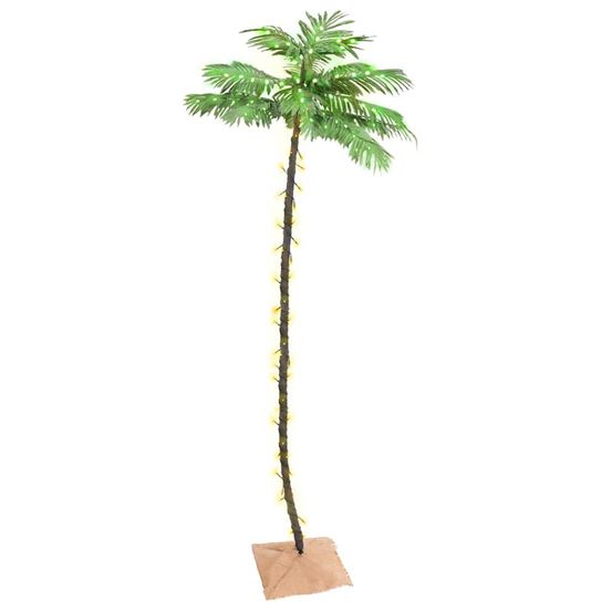 Palmier à led 192 led blanc chaud 300 cm