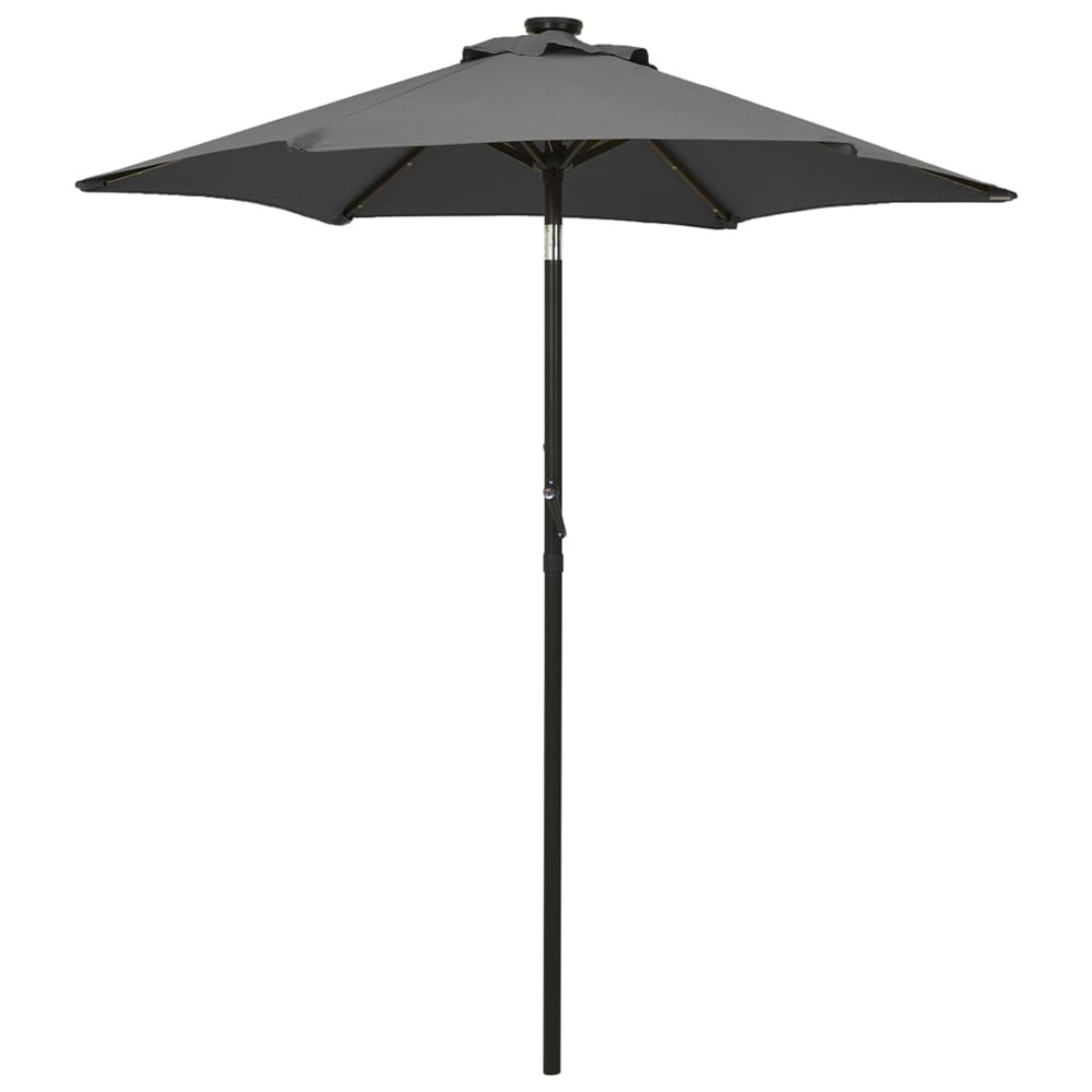 Parasol de jardin avec lumières led anthracite aluminium