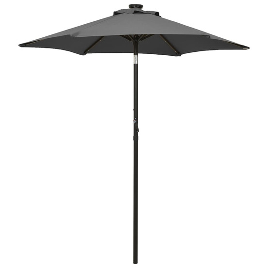Parasol de jardin avec lumières led anthracite aluminium
