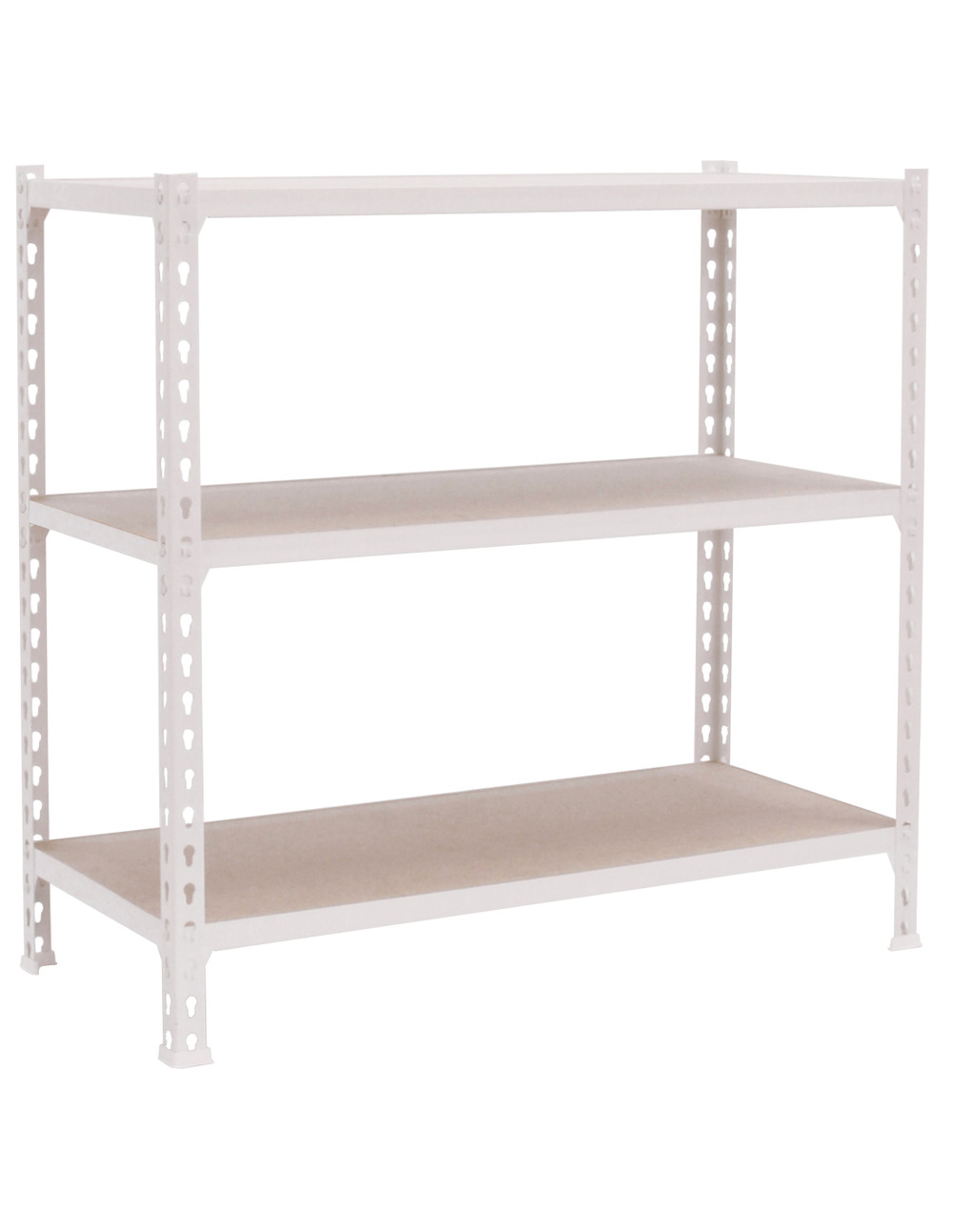 Etagère légère sans vis maderclick superplus 3/400 1000 blanc/bois blanc/bois 1000x1100x400 - simonrack