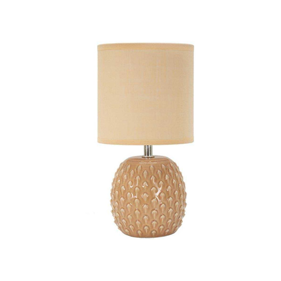 Lampe à poser en céramique pontus 14 x 27 cm pêche