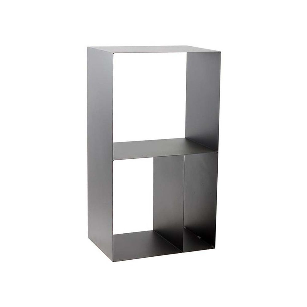 Porte-bûches design en acier 3 cases - lublin