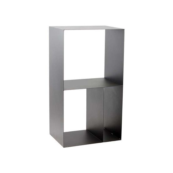 Porte-bûches design en acier 3 cases - lublin