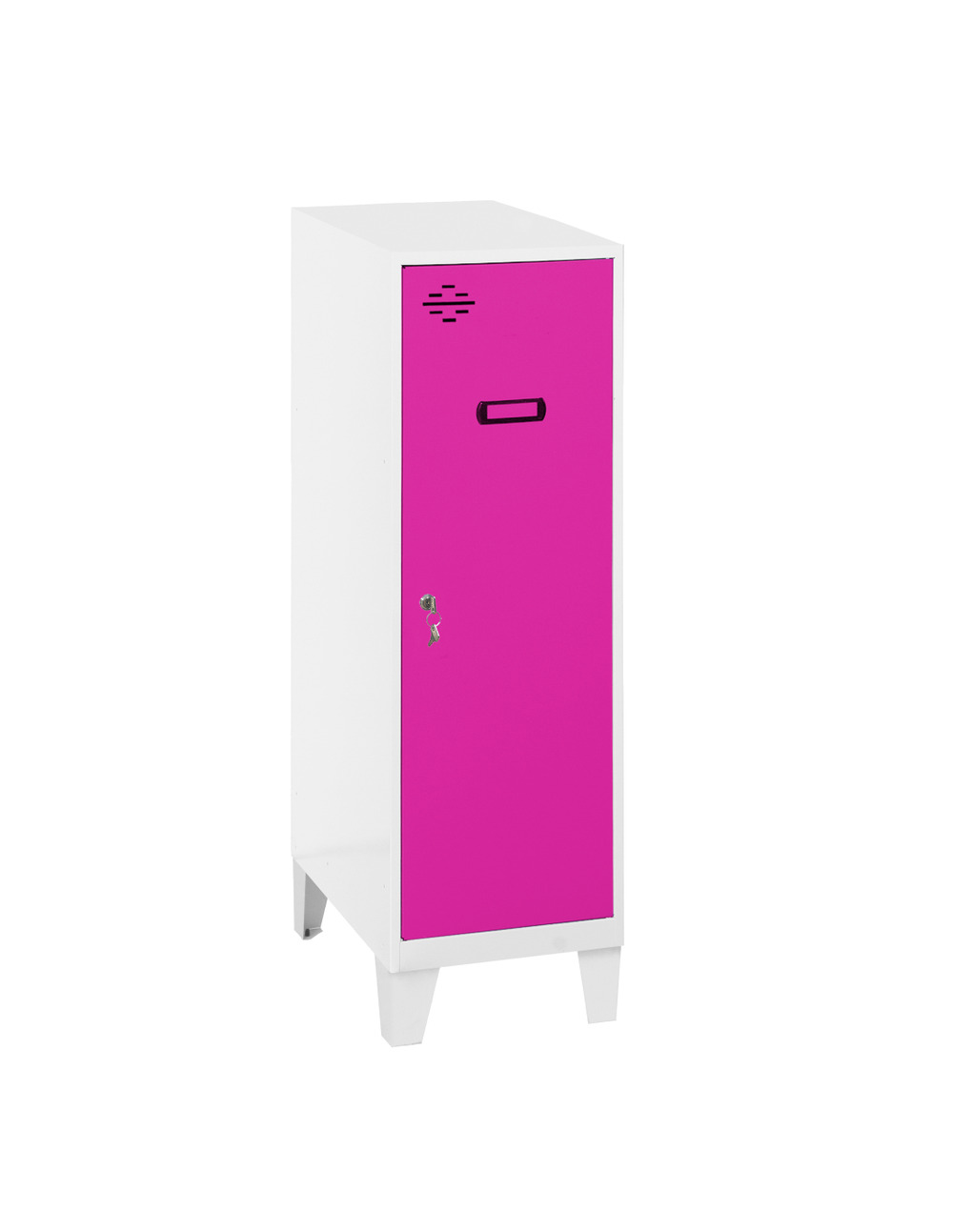 Casier-armoire simonlocker dism.single mini 915x400x500+pies b/ro blanc/rose 1015x400x500 - simonrack