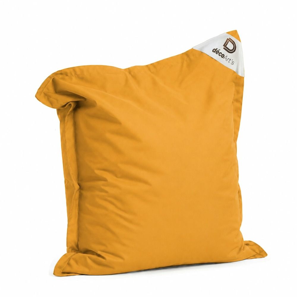 Housse pour pouf géant xl 120x80cm - jaune miel