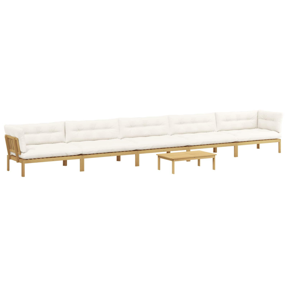 6 pièce unité du canapé en palette de jardin