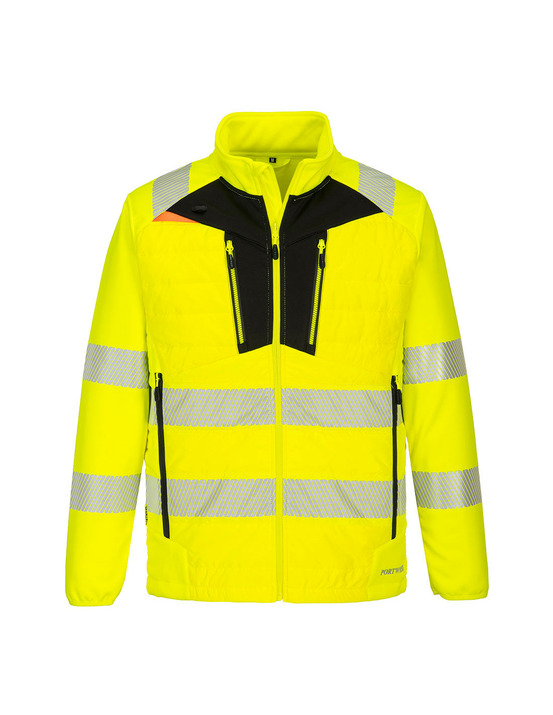 Veste hybride haute visibilité dx4 couleur : jaune/noir taille xxxl - portwest