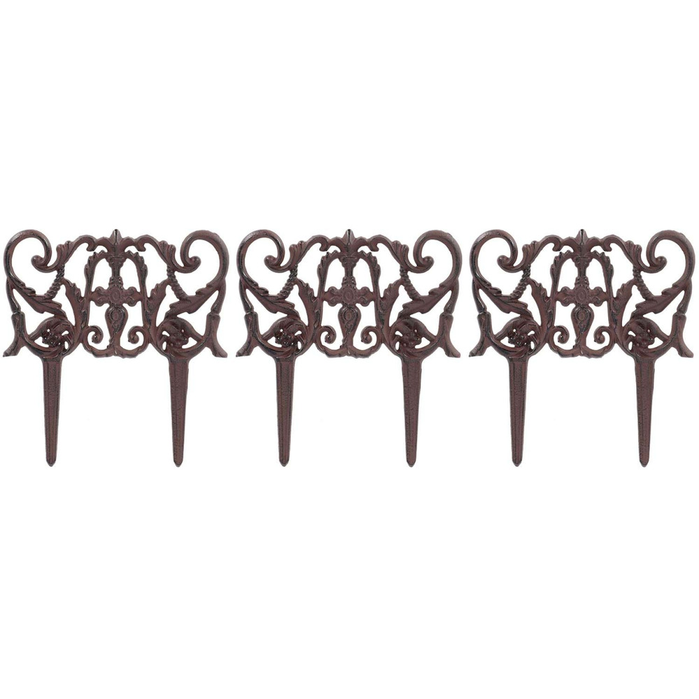 Bordurette en fonte elegance lot de 3