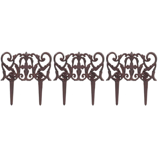 Bordurette en fonte elegance lot de 3