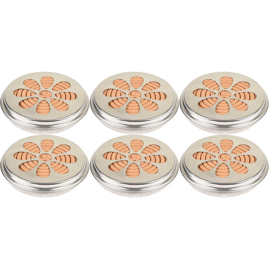 Spirales citronelle dans brûleur en métal lot de 6