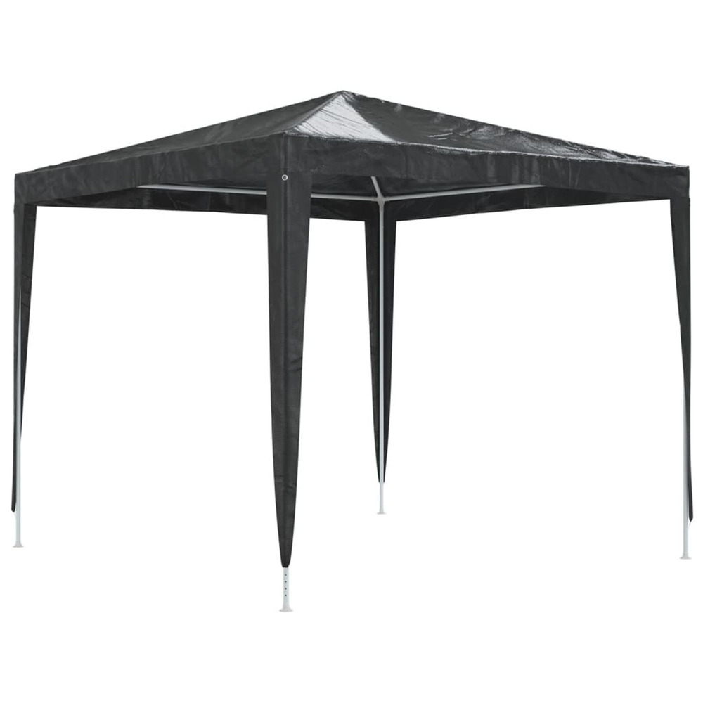 Tente de réception professionnelle 2,5x2,5 m anthracite 90 g/m²
