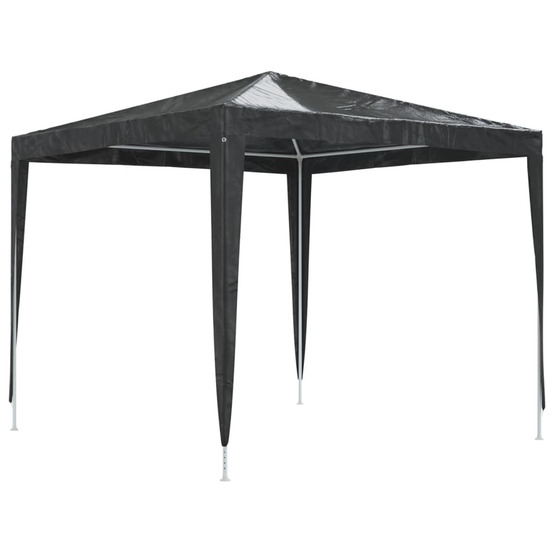 Tente de réception professionnelle 2,5x2,5 m anthracite 90 g/m²