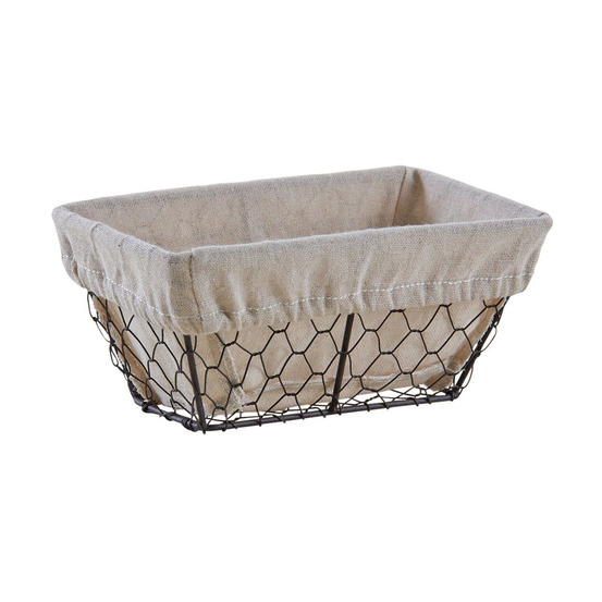 Corbeilles à pain en grillage et jute (lot de 40)