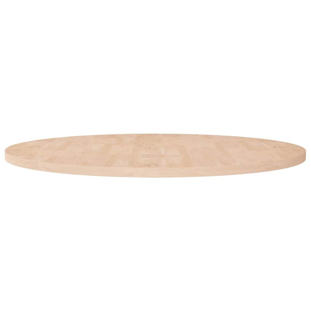 Dessus de table rond ø90x2,5 cm bois de chêne massif non traité
