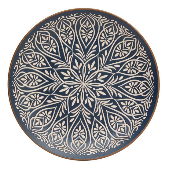 Lot de 6 assiettes plates en céramique