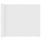 Écran de balcon blanc 75x600 cm tissu oxford