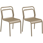 Chaises en aluminium eos (lot de 2)