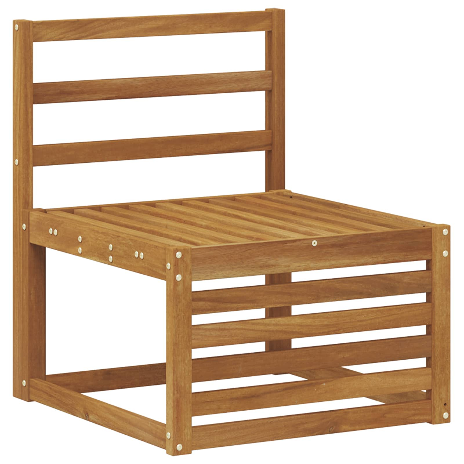 Ensembles de canapés 10 pcs naturel bois d'acacia massif