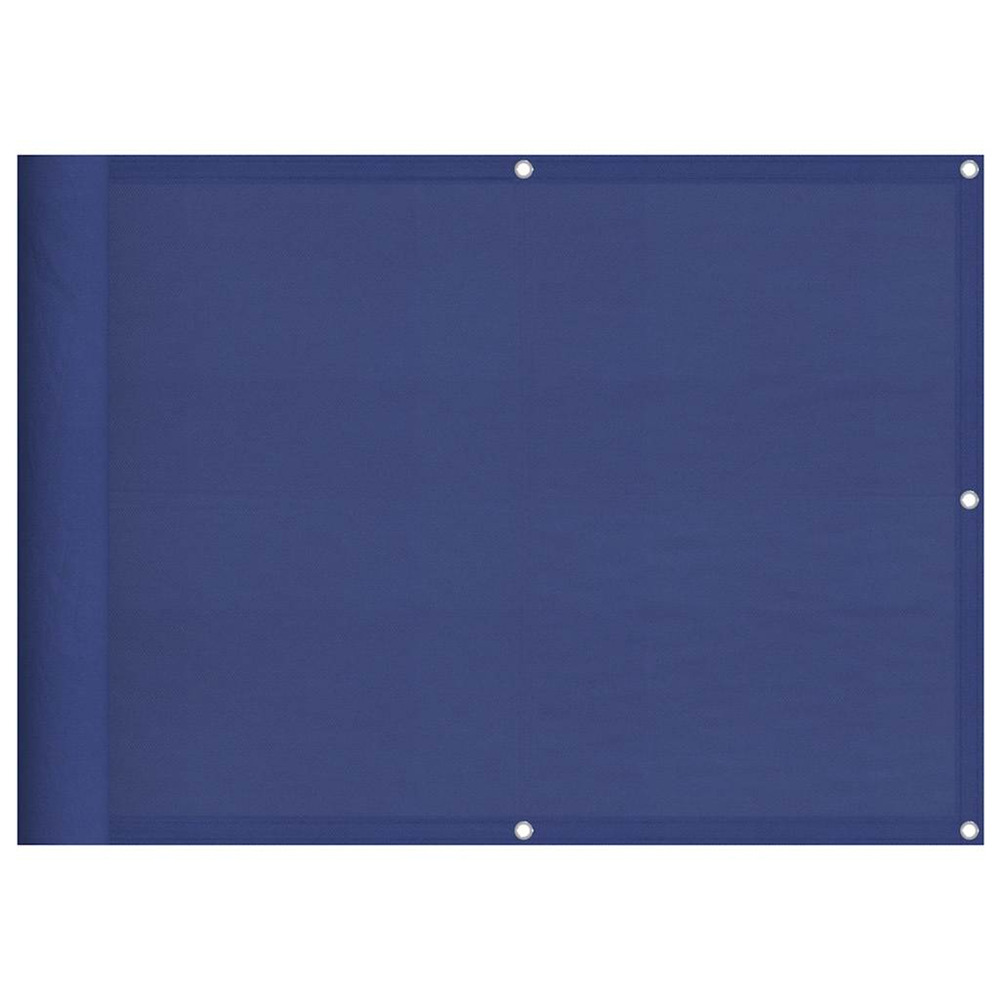Écran de balcon bleu 75x700 cm 100% polyester oxford