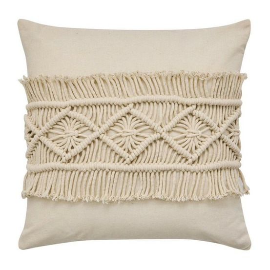 Coussin déco macramé