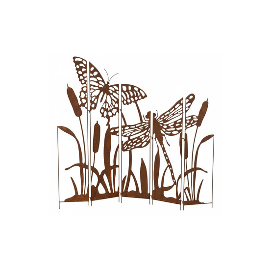 Silhouette décorative papillon et libellule 138 x 1 x 135 cm