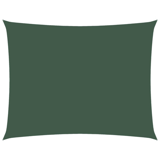 Voile de parasol tissu oxford rectangulaire 2,5x3,5m vert foncé