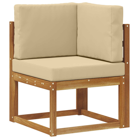 Ensemble de canapés d'extérieur 8 pcs naturel et beige