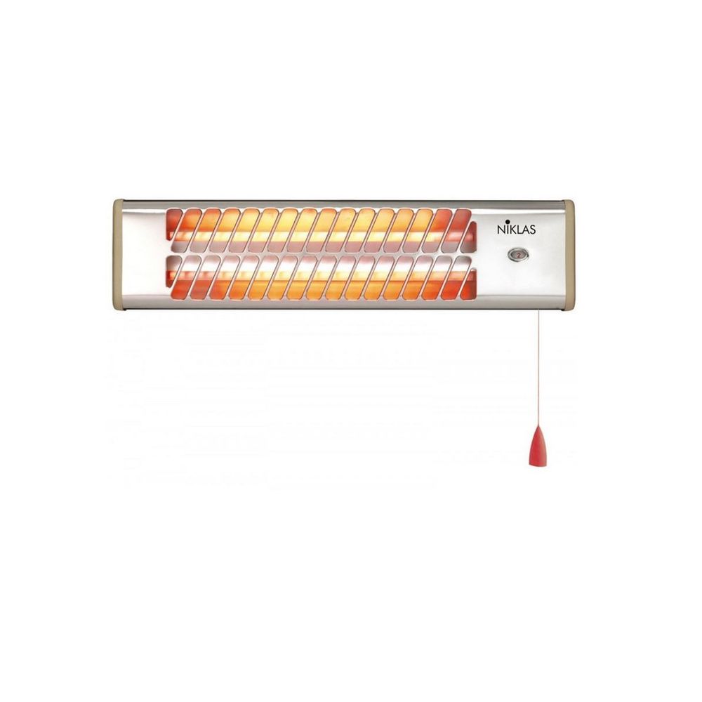 Radiateur Soufflant Mural NIKLAS Chauffage Infrarouge Mural 1200W - Quartz - Intérieur/Extérieur IPX4 - Économique Et Rapide Chauffage Rapide