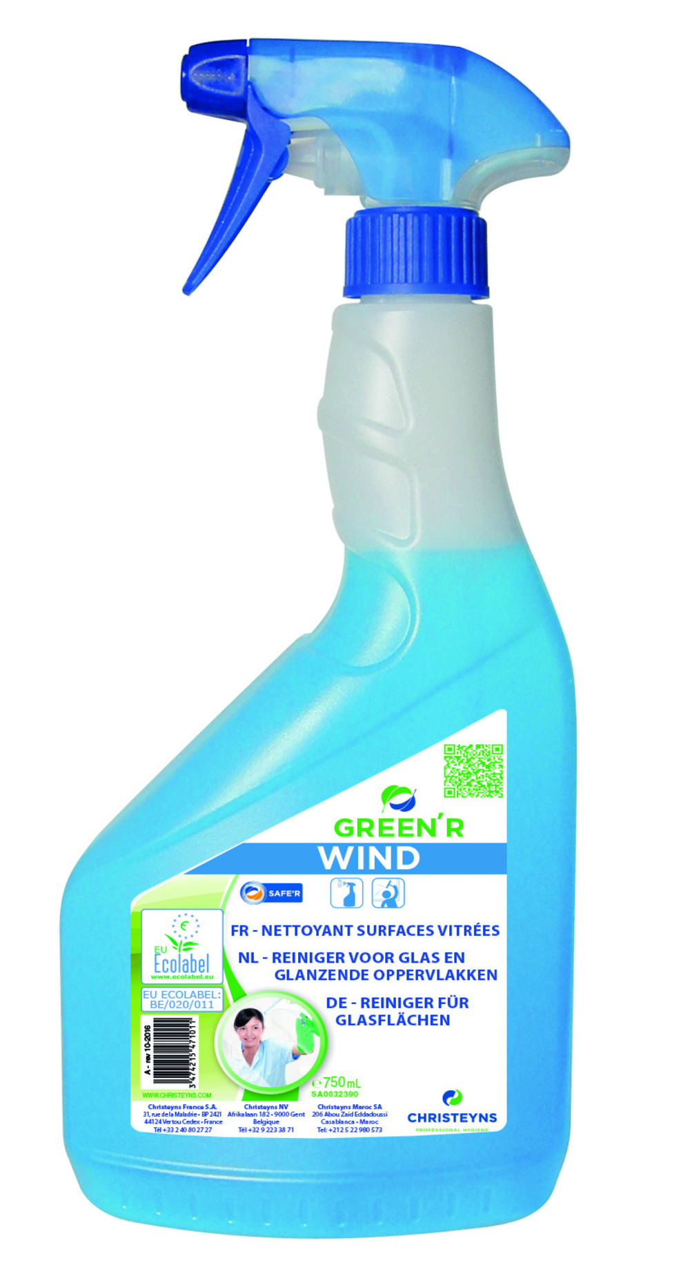 Nettoyant surfaces vitrées - christeyns