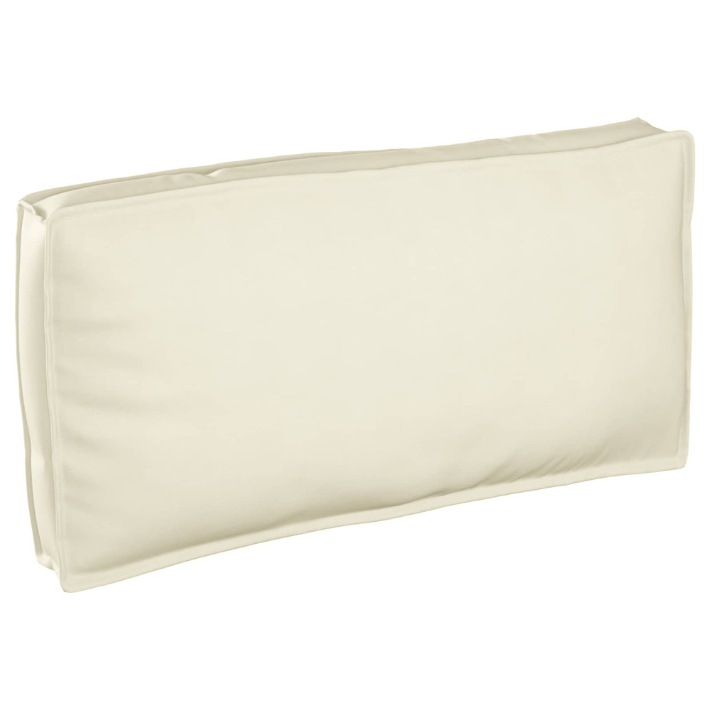 Coussin crème 120 x 60 x 12 cm tissu oxford