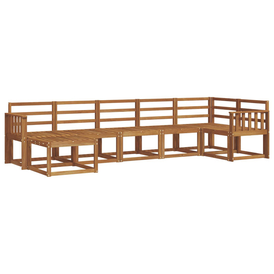 Ensemble de canapés d'extérieur 7 pcs naturel