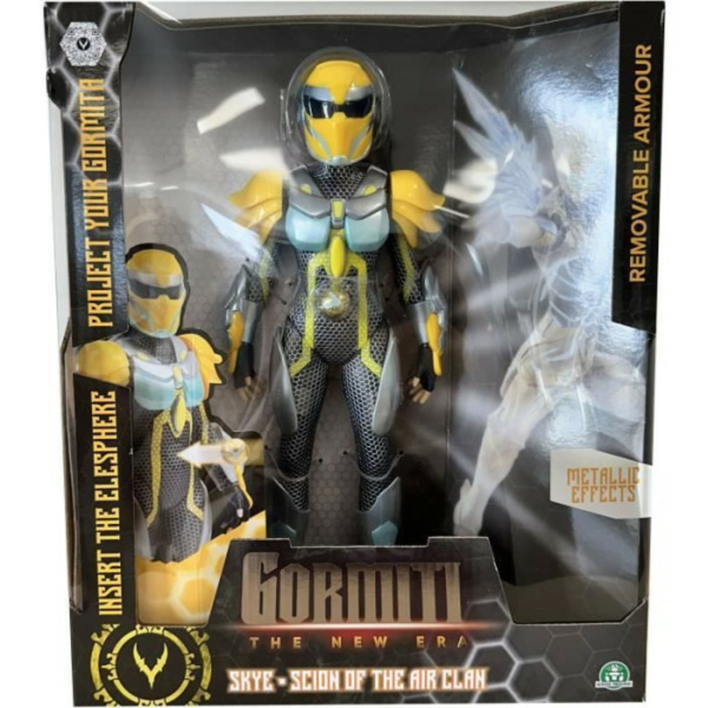 Figurine articulée - gormiti - scion avec projecteur air - skye - 27 cm - a partir de 4 ans - grv052