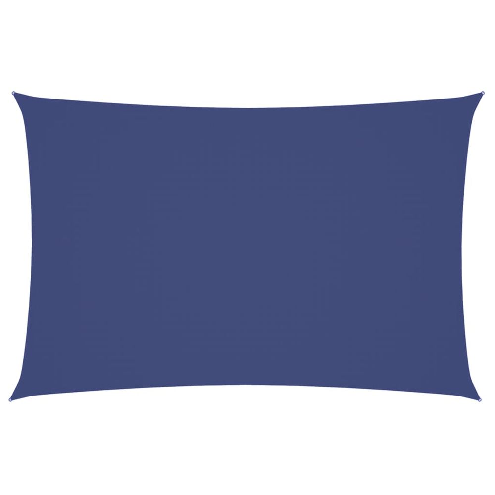 Voile de parasol tissu oxford rectangulaire 2x4 m bleu