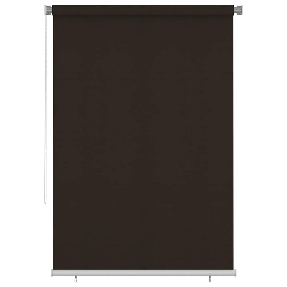 Store roulant d'extérieur 165 (l) x 230 (h) cm marron hdpe