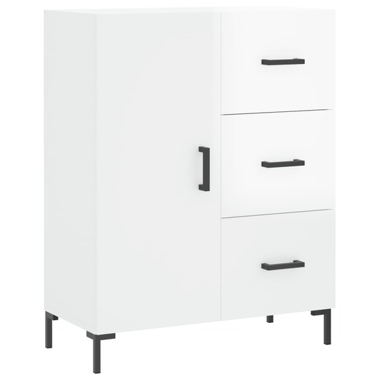 Buffet bahut commode armoire meuble de rangement organisateur cuisine salle de séjour salon brillant 69,5 x 34 x 90 cm bois d
