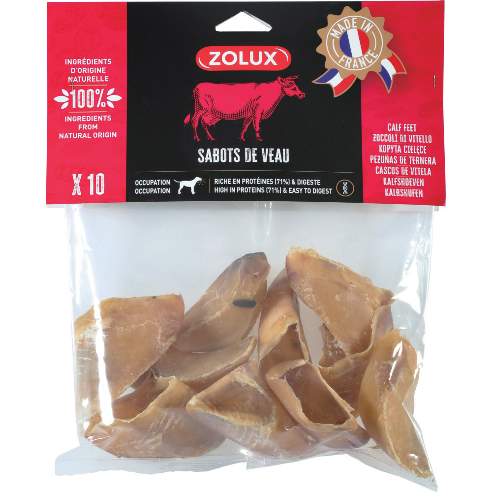 Sabots de veau 10 pièces friandises pour chien