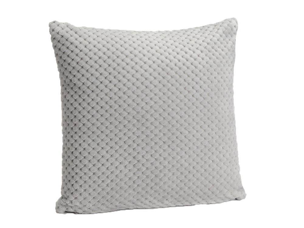 Coussin + housse damier gris clair