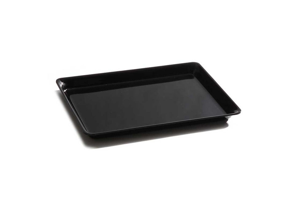Plat en plexiglas à pâté noir 270x200x17mm - matériel chr pro