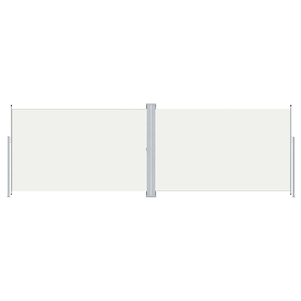 Auvent latéral rétractable crème 200x600 cm