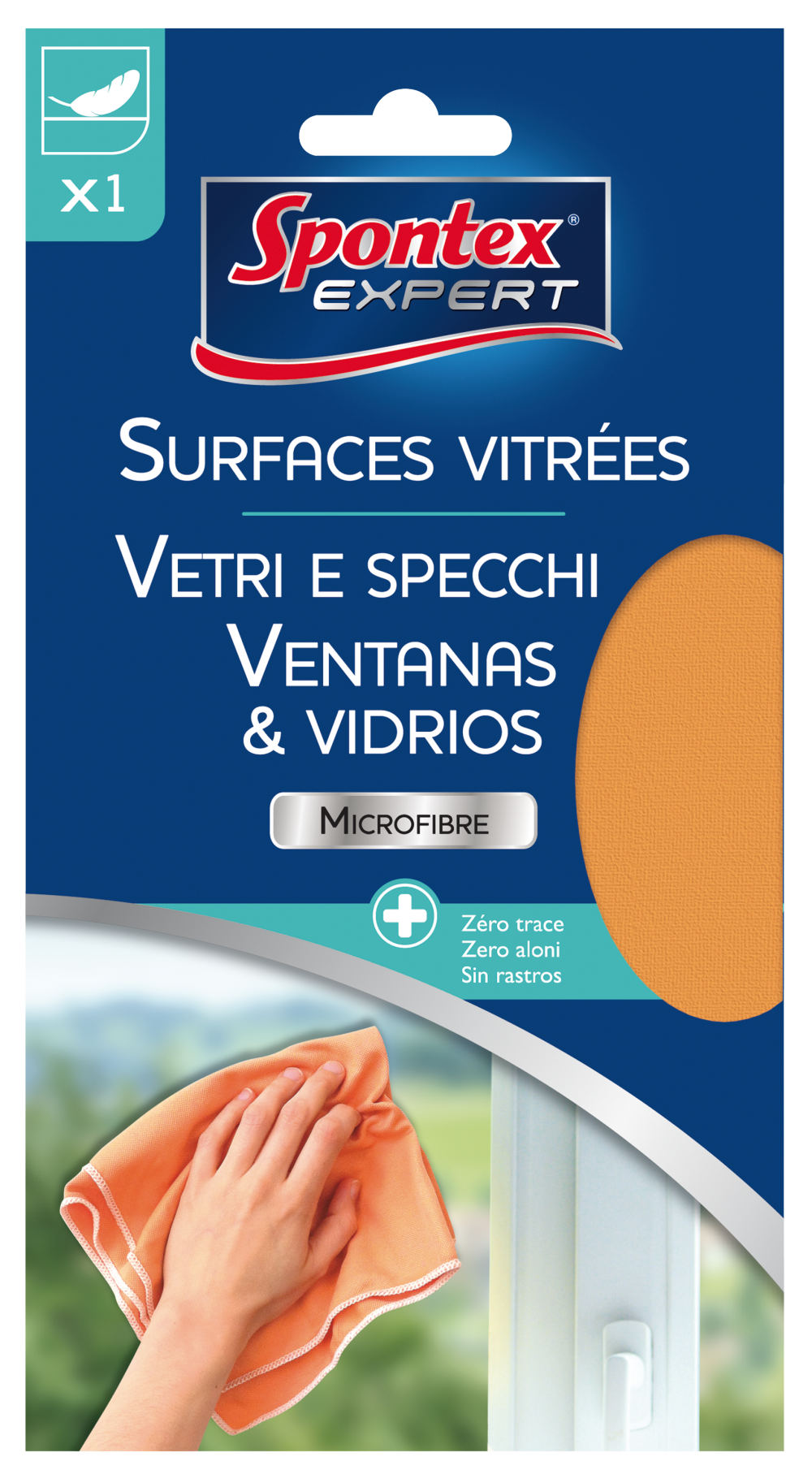 Lavette Spontex Expert Microfibre Spéciale Vitres | Truffaut