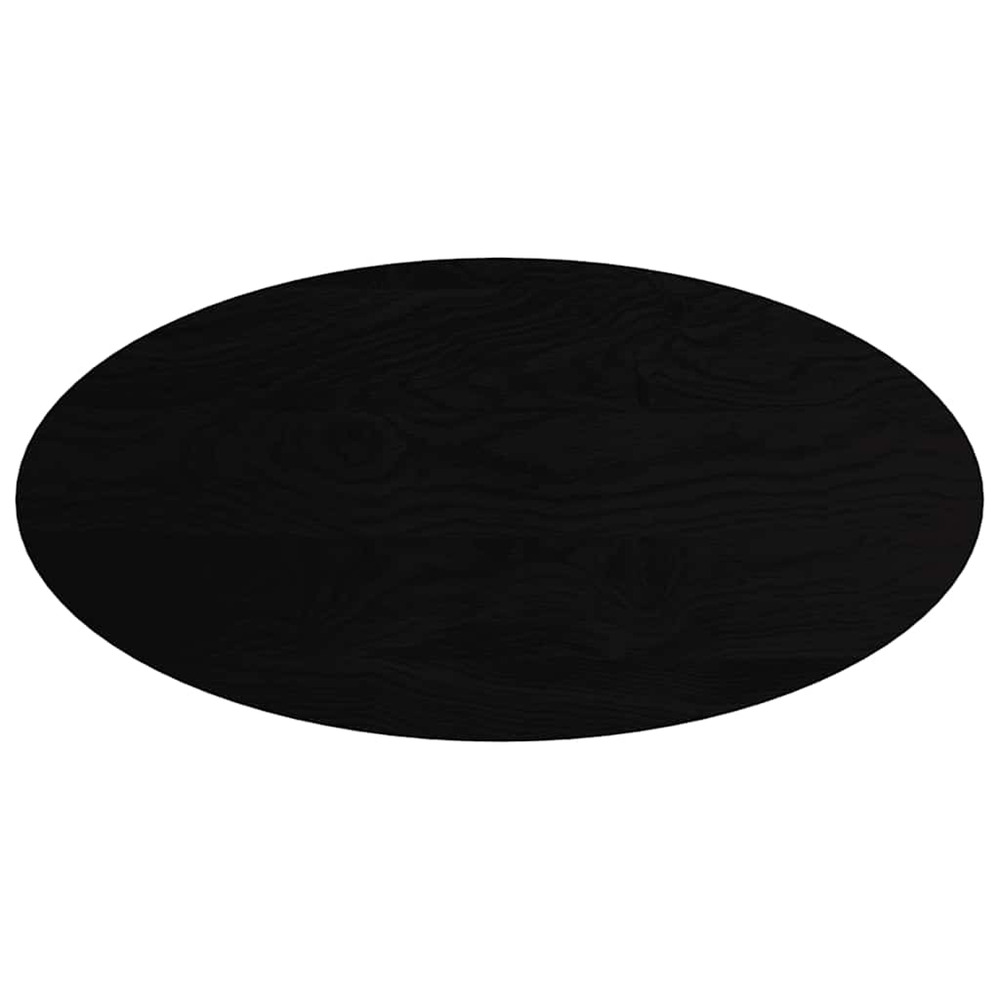Dessus de table marron foncé 120x60x4cm bois chêne massif ovale